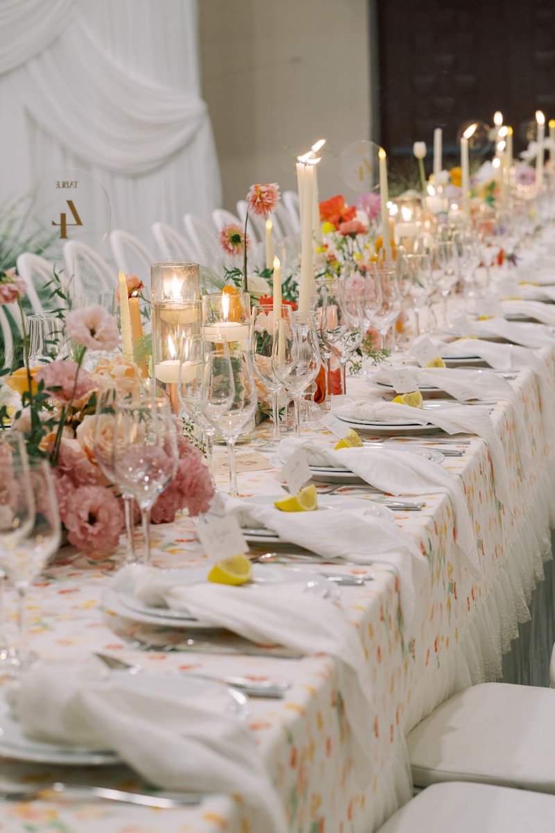 Décoration de table sur mesure